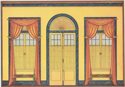 Entrance hall in conservative modern spirit